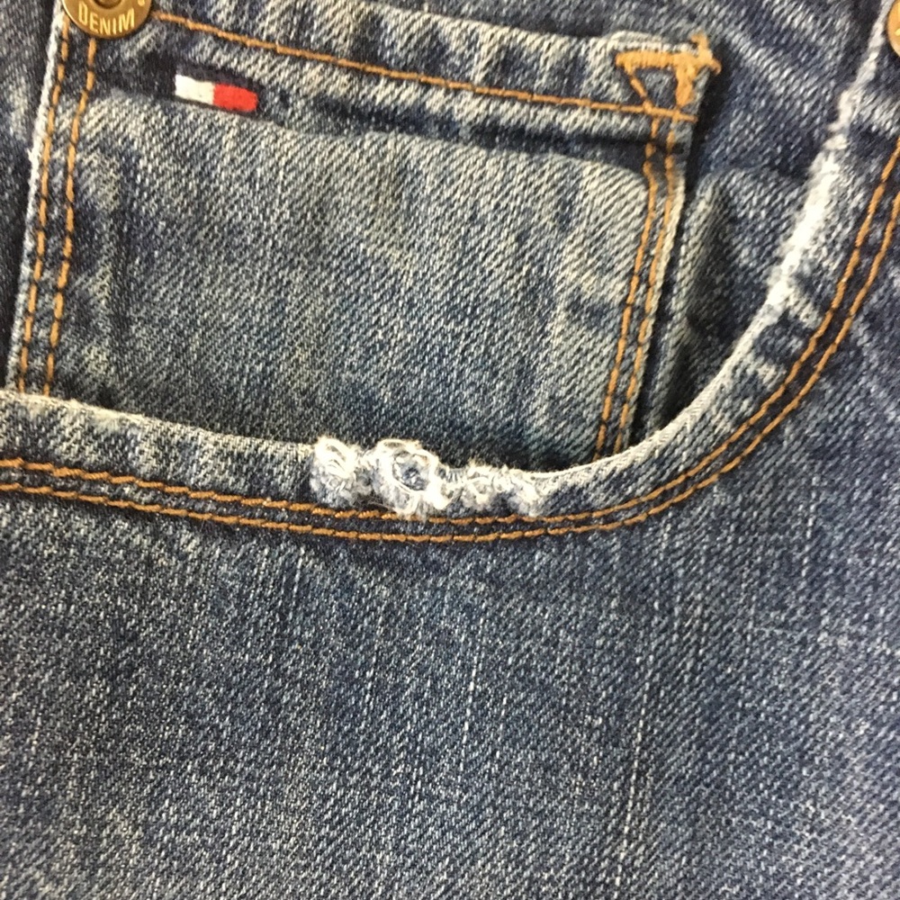 Vintage Tommy Hilfiger Straight Leg Jeans 36W X 32L Blue 100% Cotton Casual 90’s - Picture 3 of 12